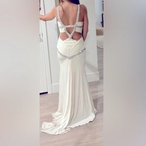 Jovani White Prom Dress